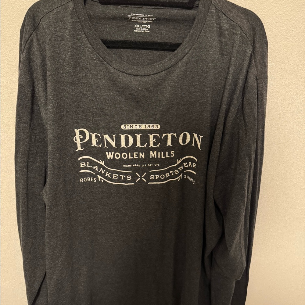 Pendleton Charcoal Long Sleeve shirt size xxl brand new condition